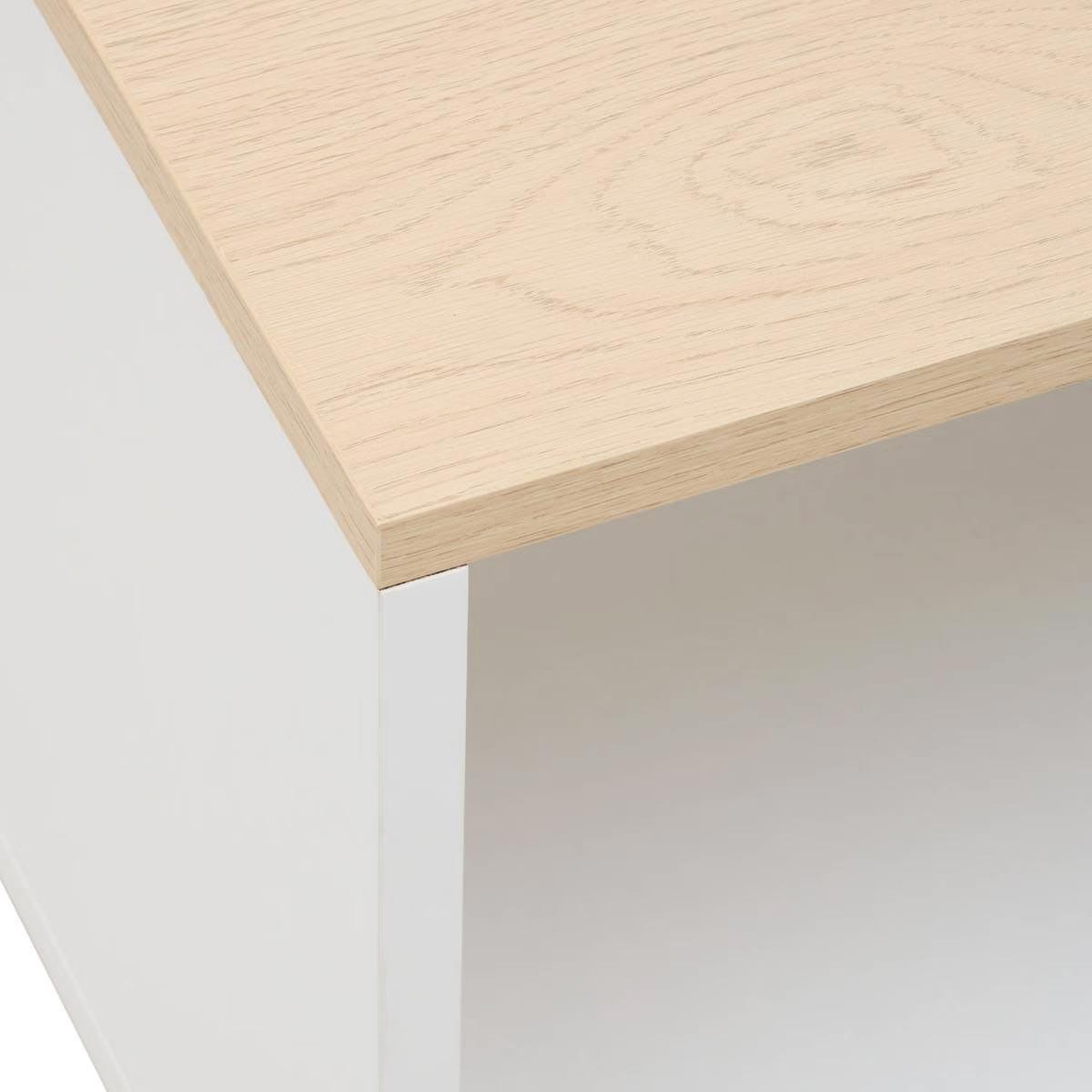 Voir la diapositive 4 : FIVE Table basse avec tiroir  luma  90cm blanc