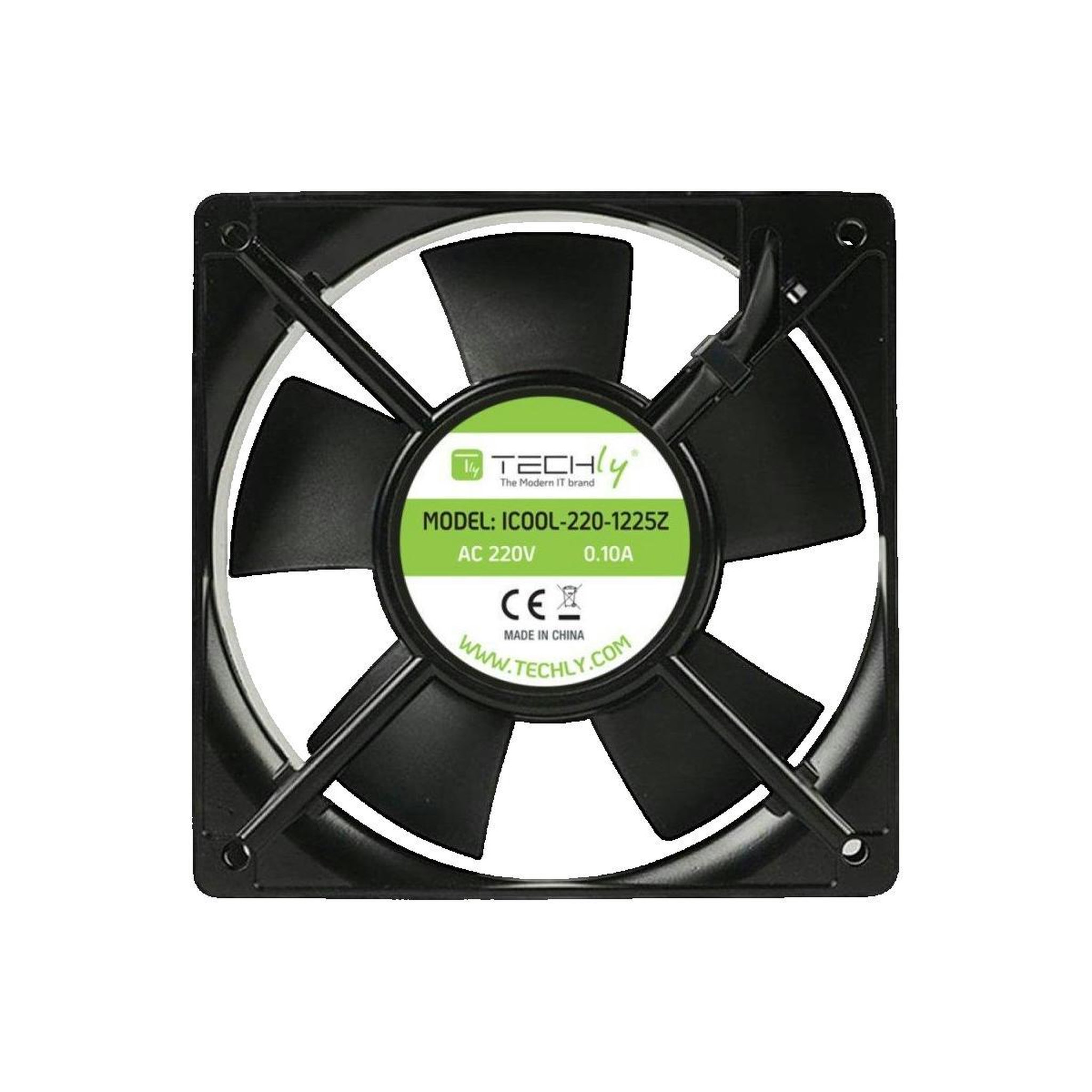 Voir la diapositive 2 : AMtech Ventilateur universel Techly 120 x 120 x 25 mm