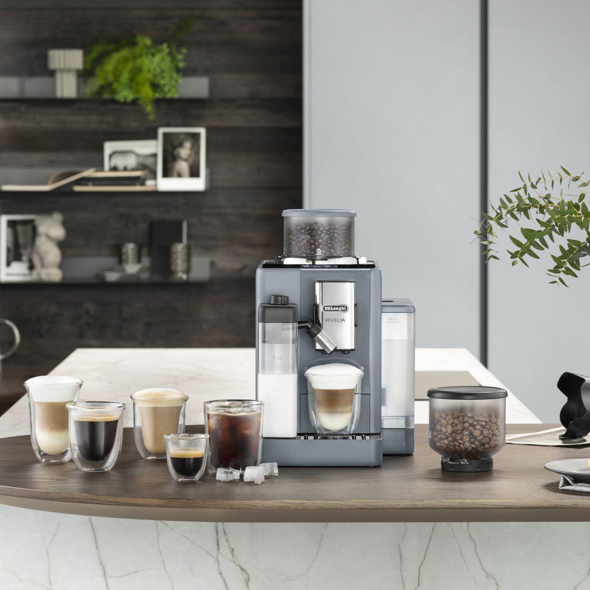 Voir la diapositive 3 : DELONGHI Expresso broyeur feb4455.g rivelia latte gris