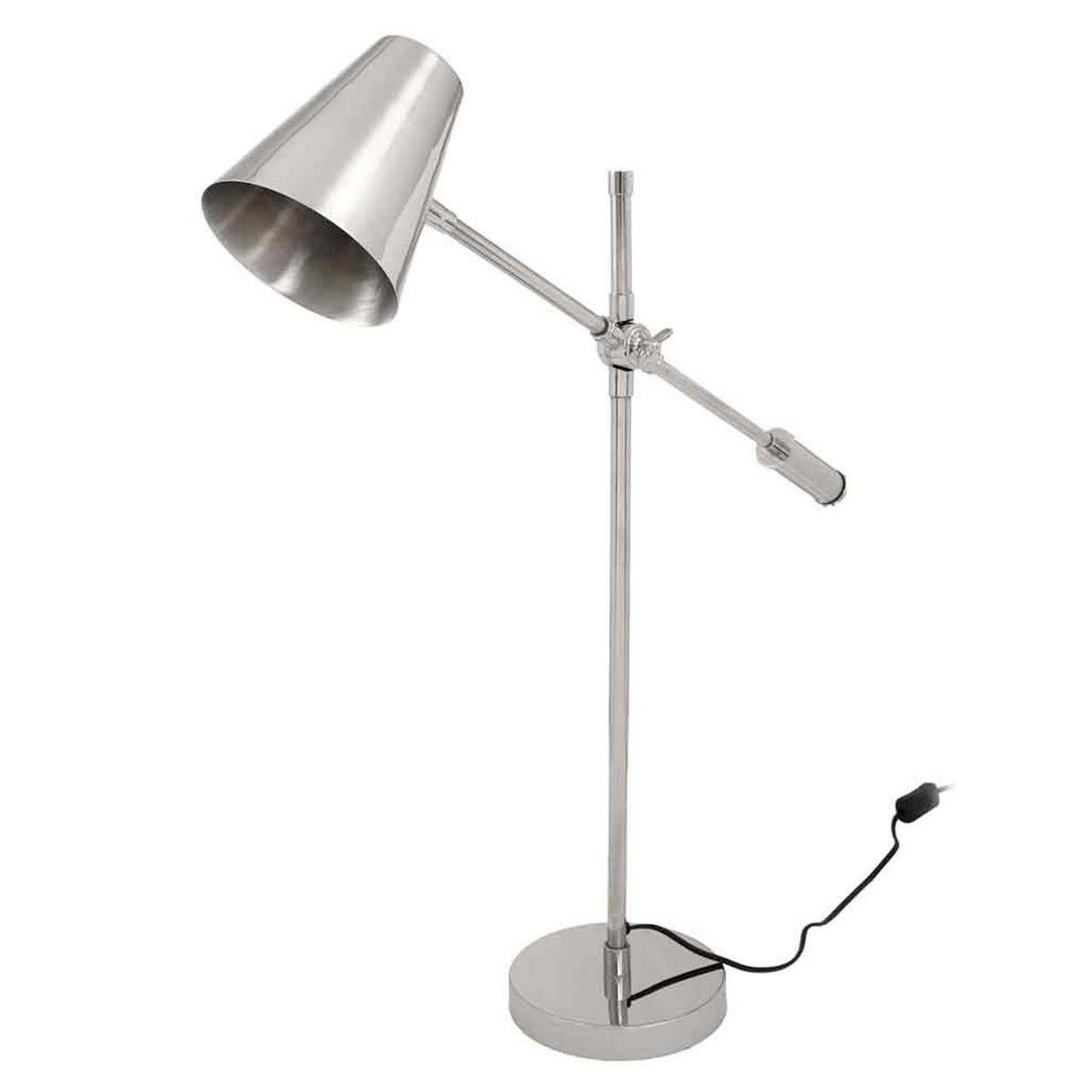Voir la diapositive 1 : Paris Prix Lampe à poser fabriquée à la main  allen  74cm argent