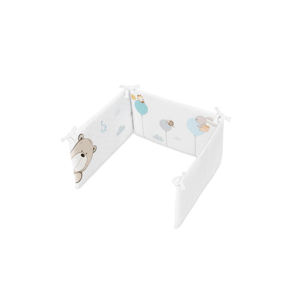 INTERBABY Parure de lit 2 Pcs. Cotton Musseline Jirafa Tren Vert Menthe