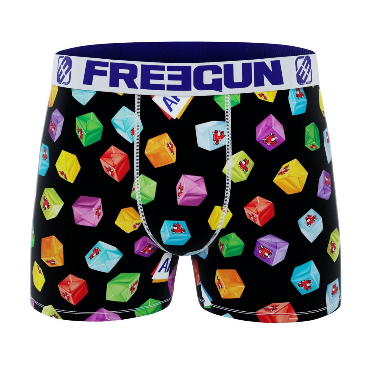 FREEGUN Lot de 4 boxers enfant La Vache Qui Rit