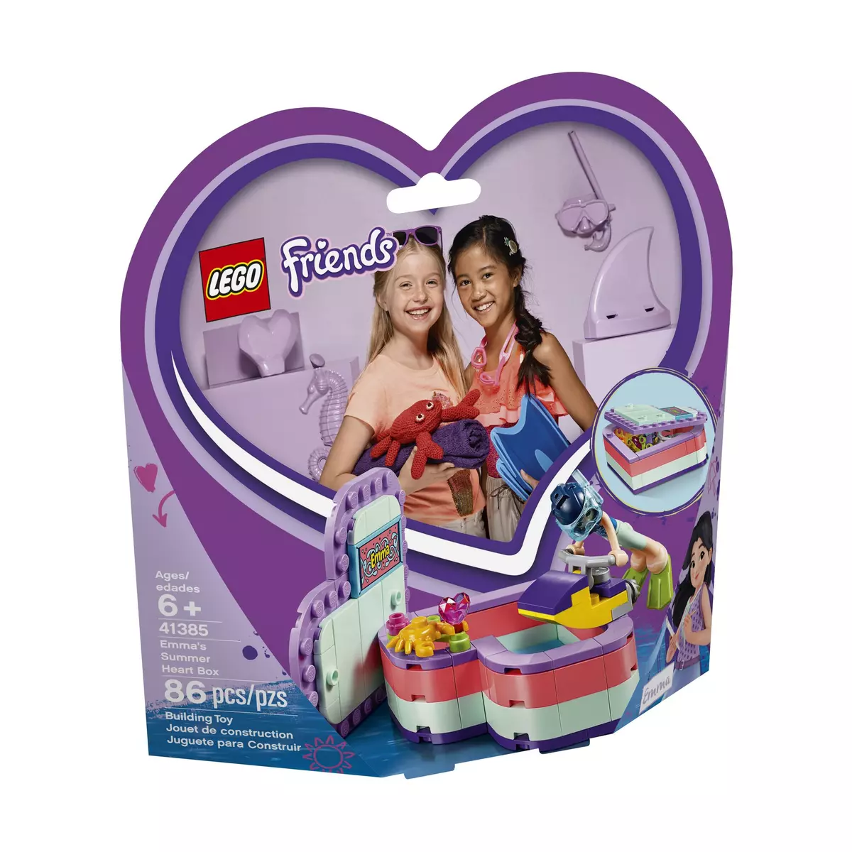 LEGO Friends 41385 - La boîte c&oelig;ur d'été d&rsquo;Emma