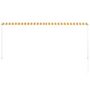 Voir la diapositive 5 : VIDAXL Auvent retractable 300x150 cm Jaune et blanc