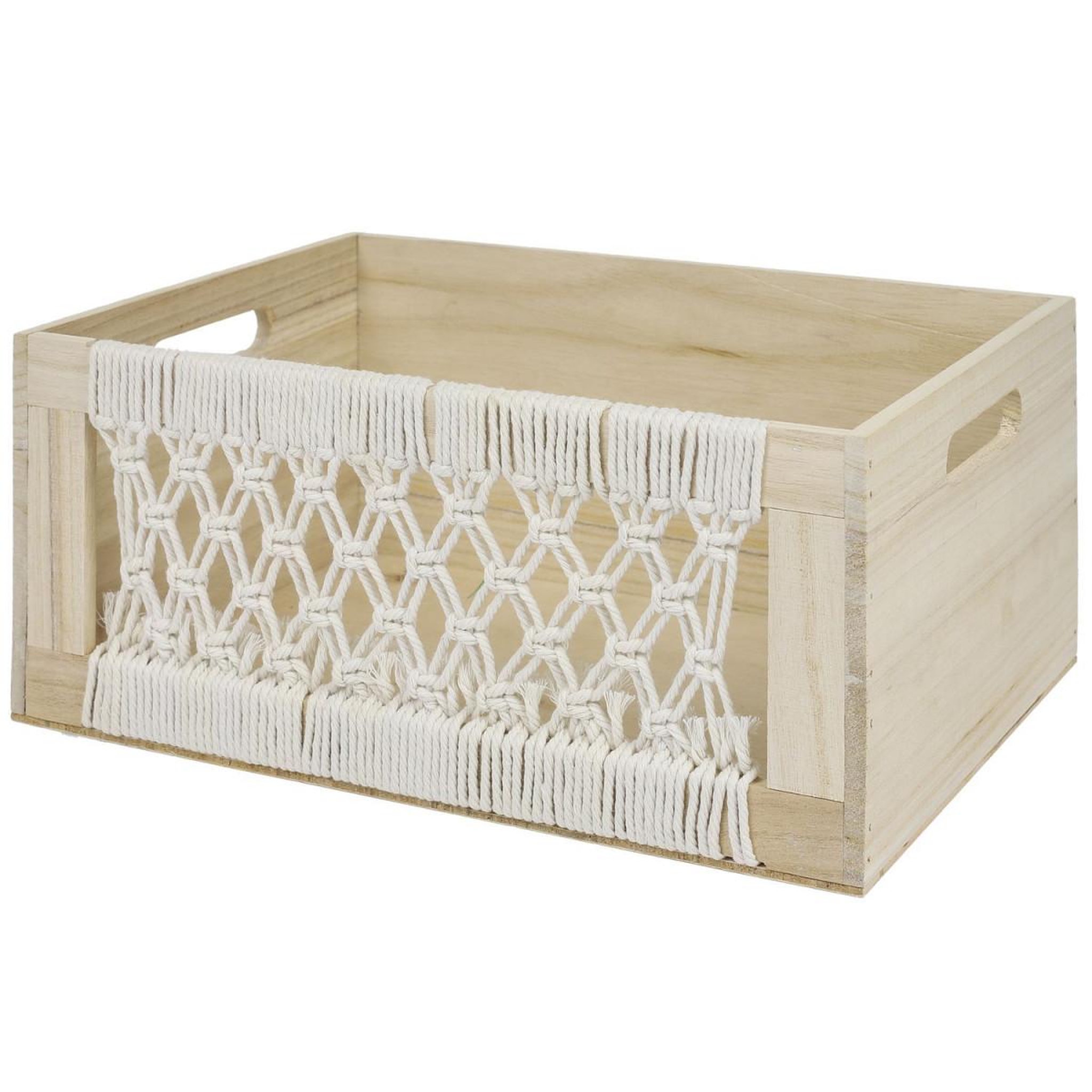 Voir la diapositive 3 : The Home Deco Factory Lot de 3 caisses gigognes  boho  35cm beige