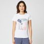 Voir la diapositive 1 : IN EXTENSO T-shirt manches courtes blanc imprimé california summer femme