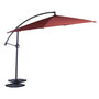 Voir la diapositive 1 : GARDENSTAR Parasol déporté octogonale - Aluminium et polyester - 3x4m - Rouge dahlia
