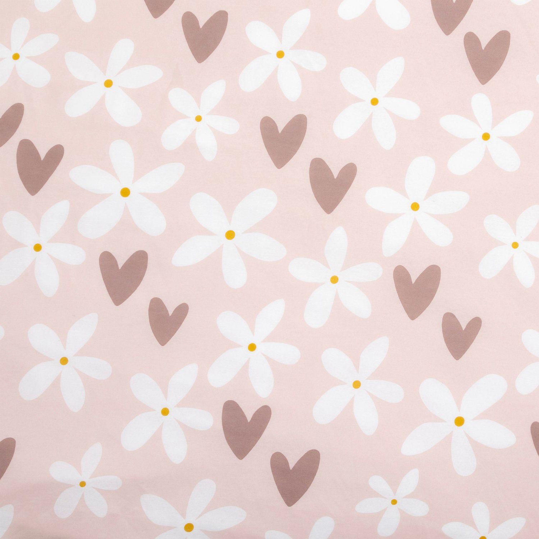 Voir la diapositive 3 : ATMOSPHERA Parure de lit enfant motifs cœurs billie - 48 fils/cm² - 140 x 200 cm