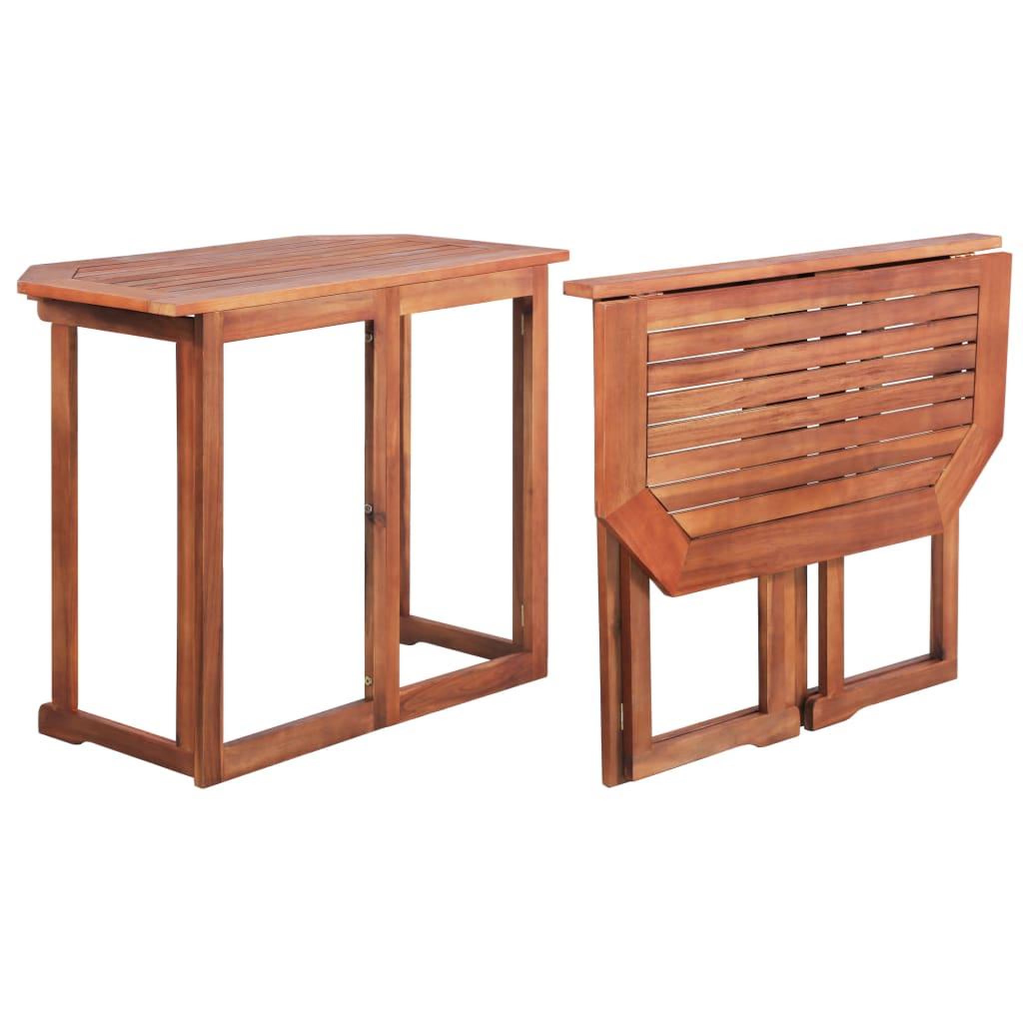 Voir la diapositive 1 : VIDAXL Table de bistro 90x50x75 cm Bois d'acacia massif