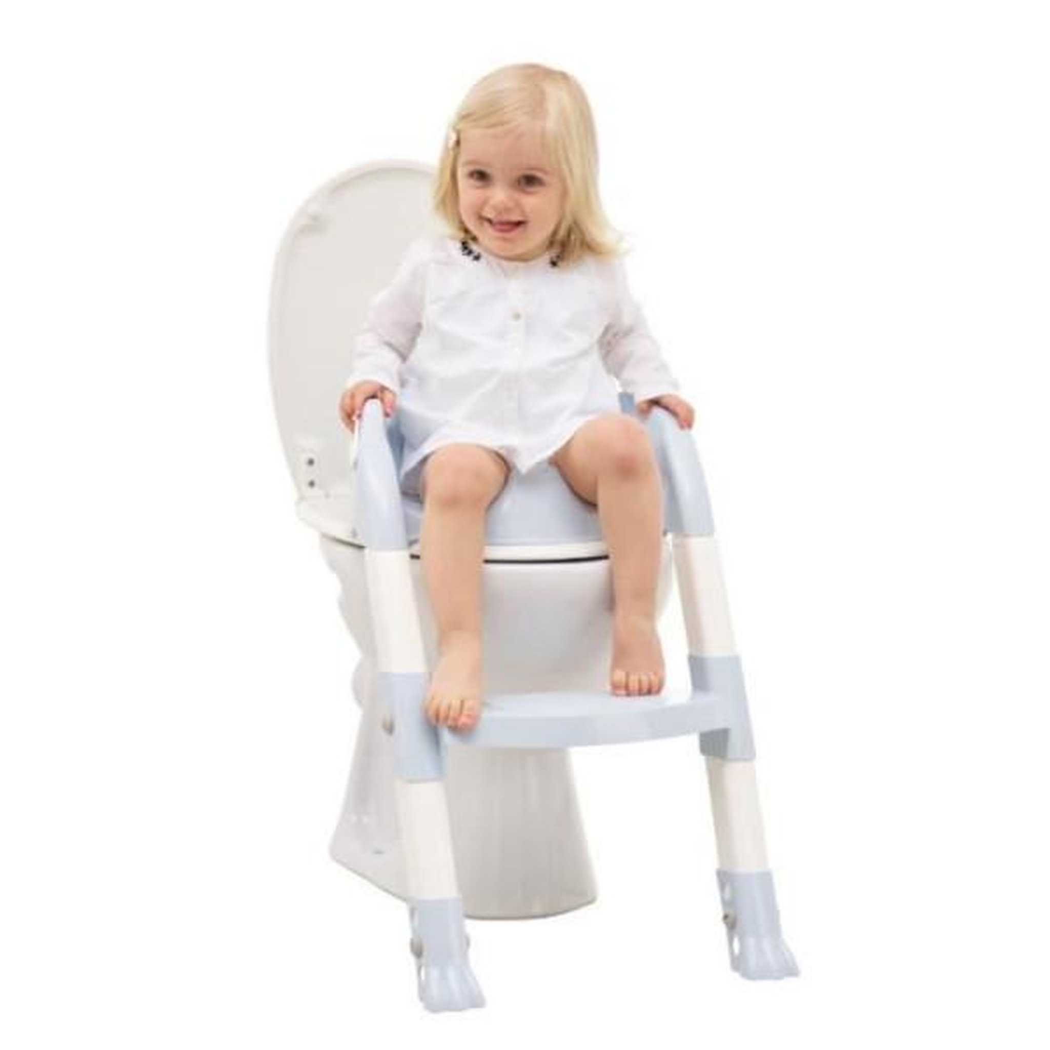 Voir la diapositive 4 : THERMOBABY THERMOBABY Reducteur de wc kiddyloo - Fleur bleue