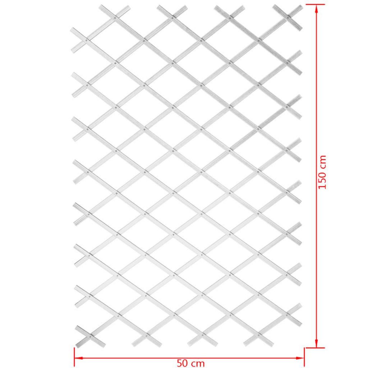 NATURE Nature Palissade de jardin 50 x 150 cm PVC Blanc