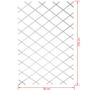 Voir la diapositive 5 : NATURE Nature Palissade de jardin 50 x 150 cm PVC Blanc