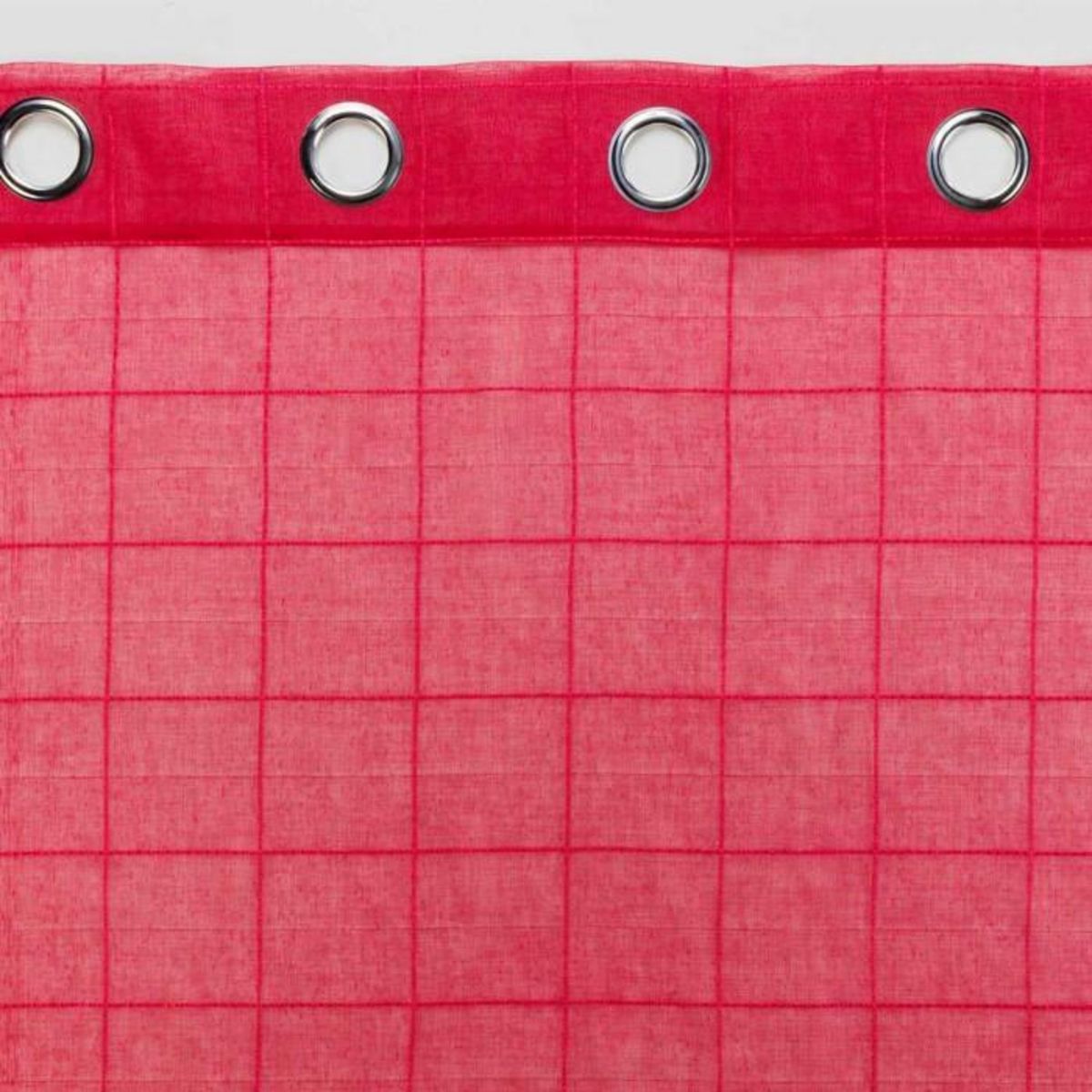 Paris Prix Rideau Voilage à Œillets  Eulalie  140x240cm Rouge