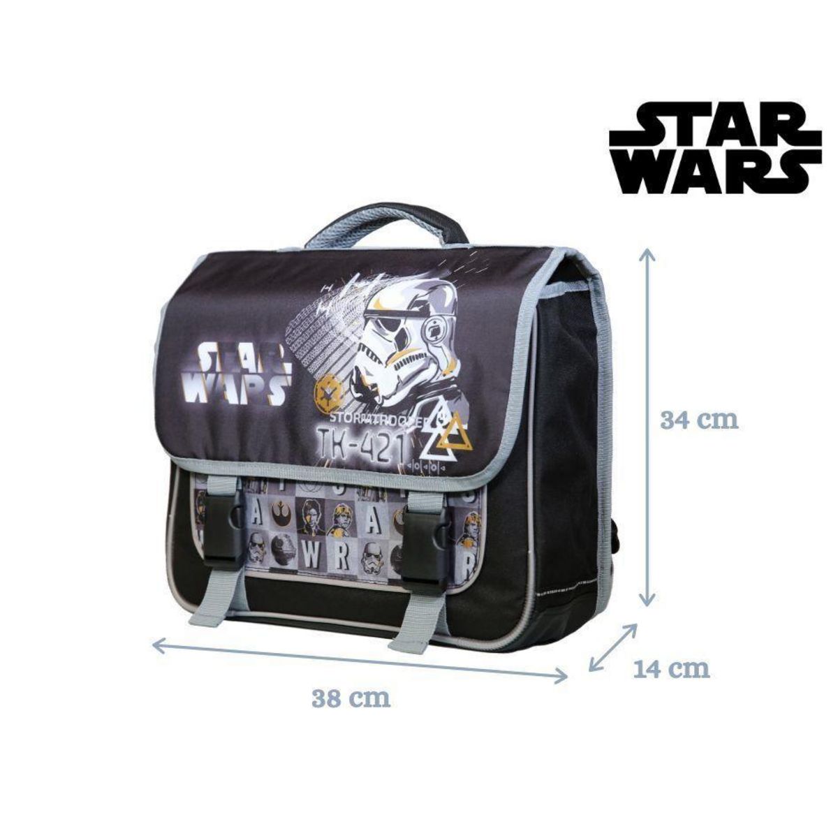 Bagtrotter BAGTROTTER Cartable 38 cm Disney Star Wars Noir