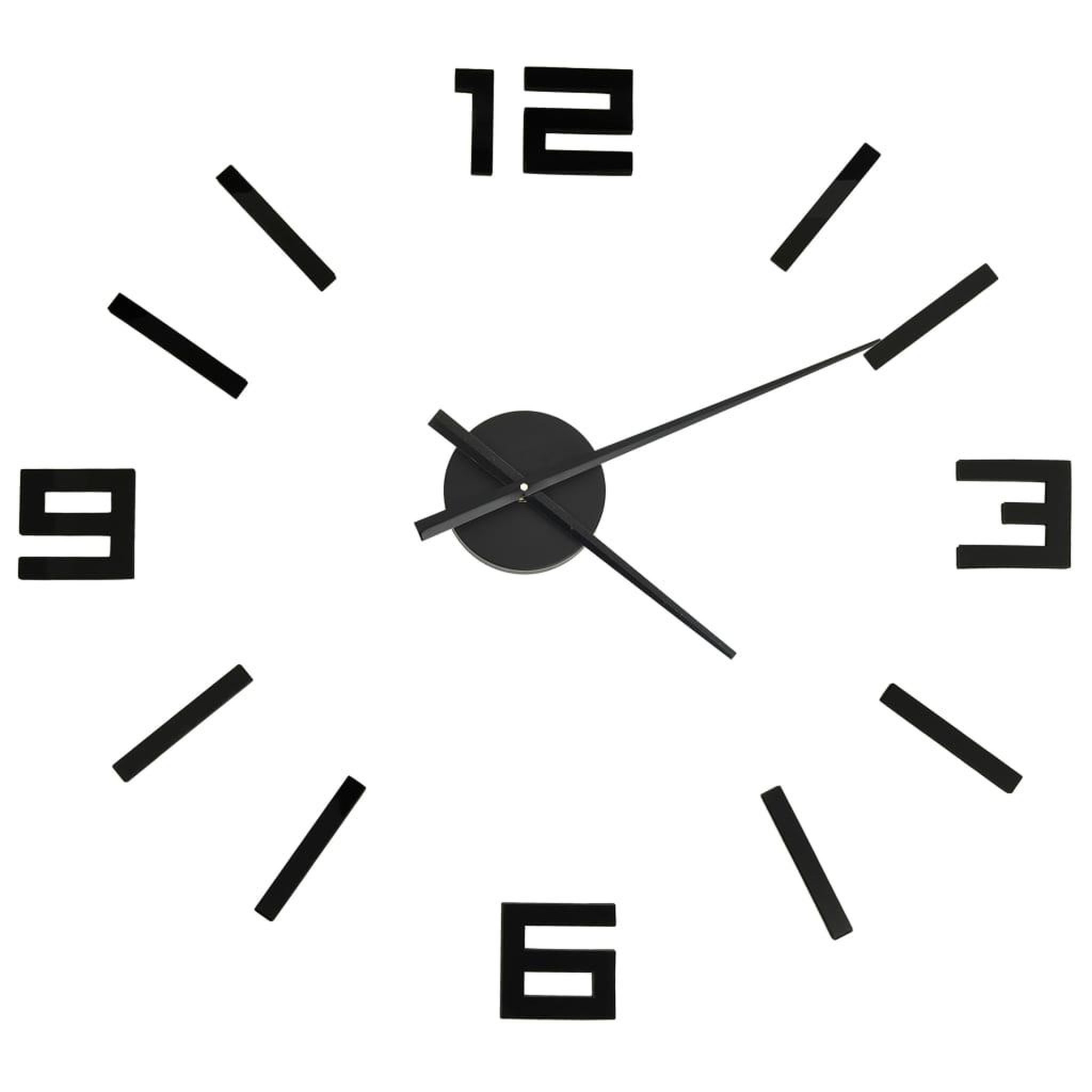 Voir la diapositive 2 : VIDAXL Horloge murale 3D Design moderne Noir 100 cm XXL