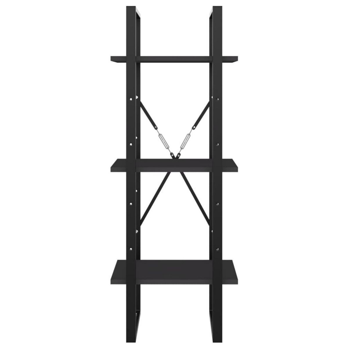 VIDAXL Bibliotheque a 3 niveaux gris 40x30x105 cm bois d'ingenierie