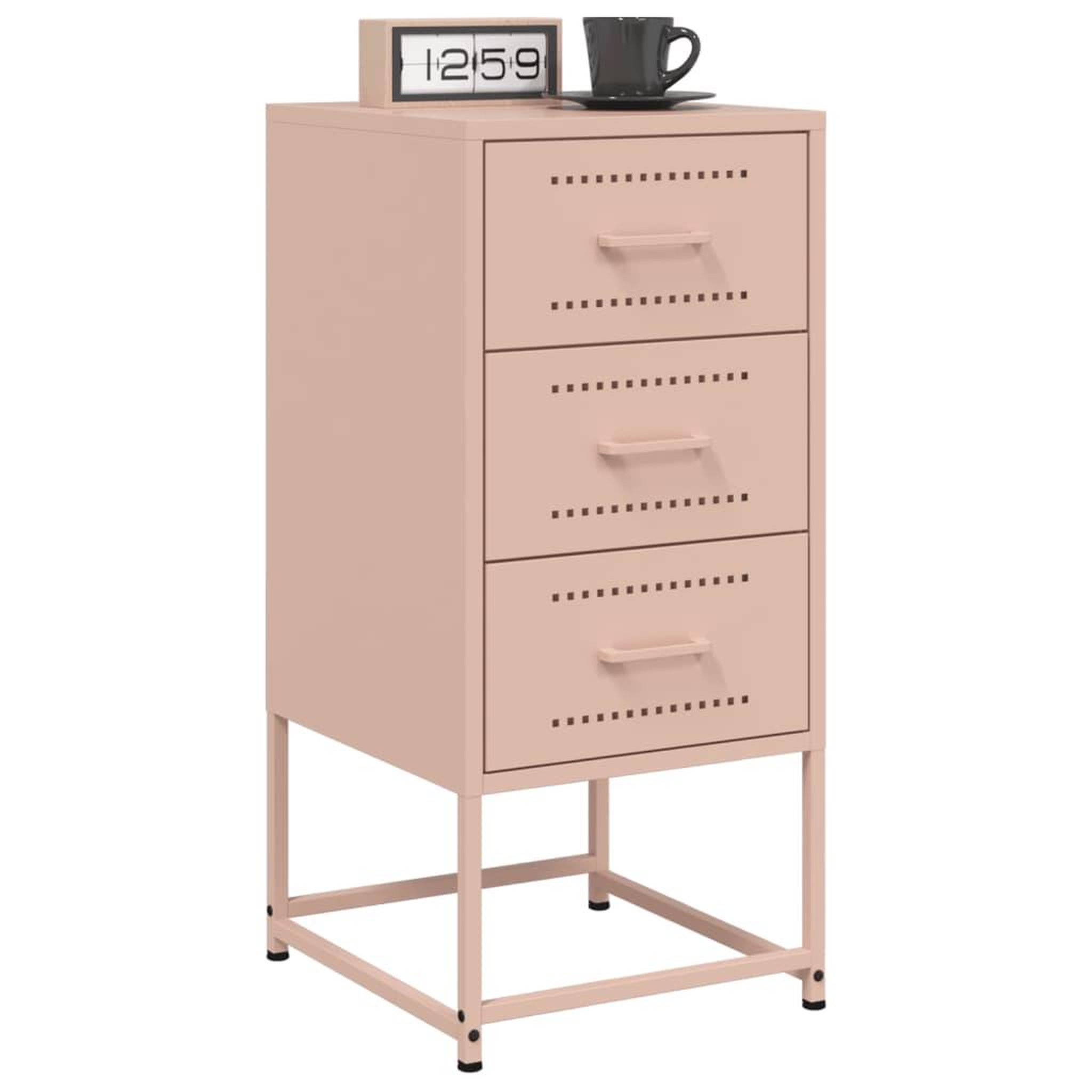 Voir la diapositive 3 : VIDAXL Tables de chevet 2 pcs rose 36x39x78 cm acier