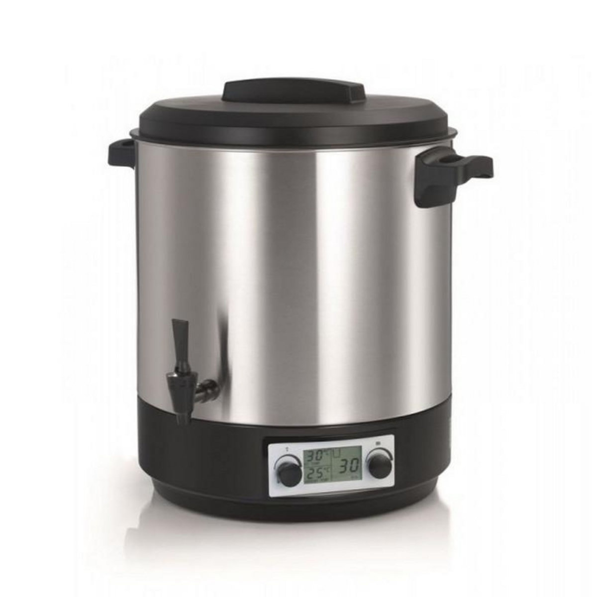 NATURE & SAVEURS Stérilisateur de bocaux électrique cuve inox avec écran lcd robinet et minuteur 31l 2000w - ns-st31ina