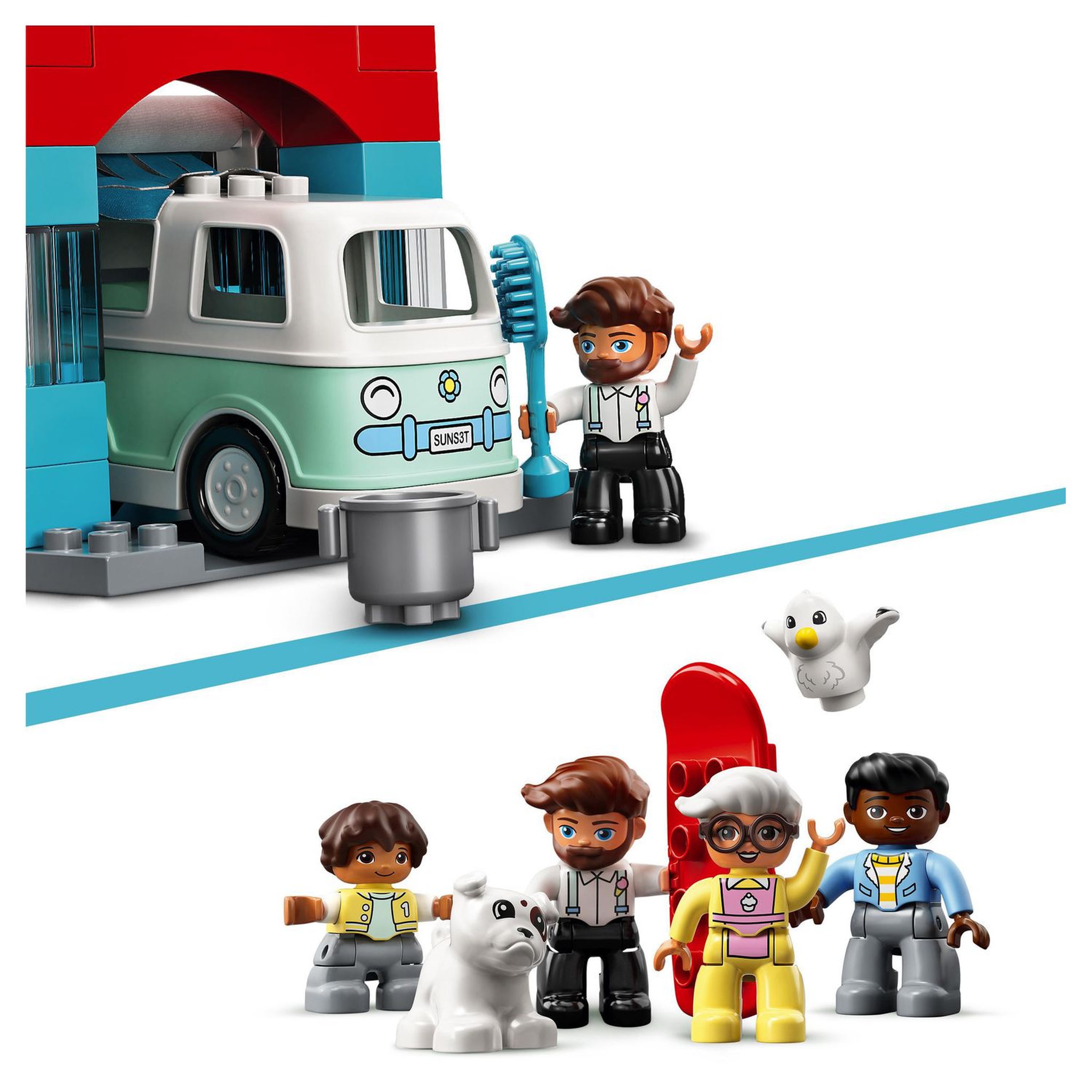 Voir la diapositive 6 : LEGO DUPLO Ma ville 10948 - Le garage et la station de lavage