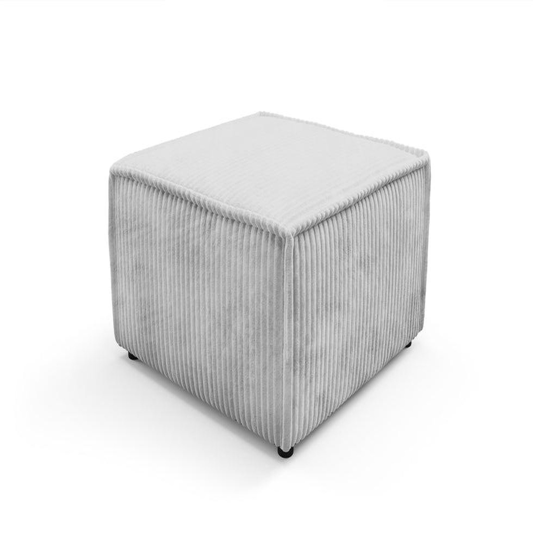 Voir la diapositive 5 : CASANOVA PARIS Laria - pouf gros velours côtelé