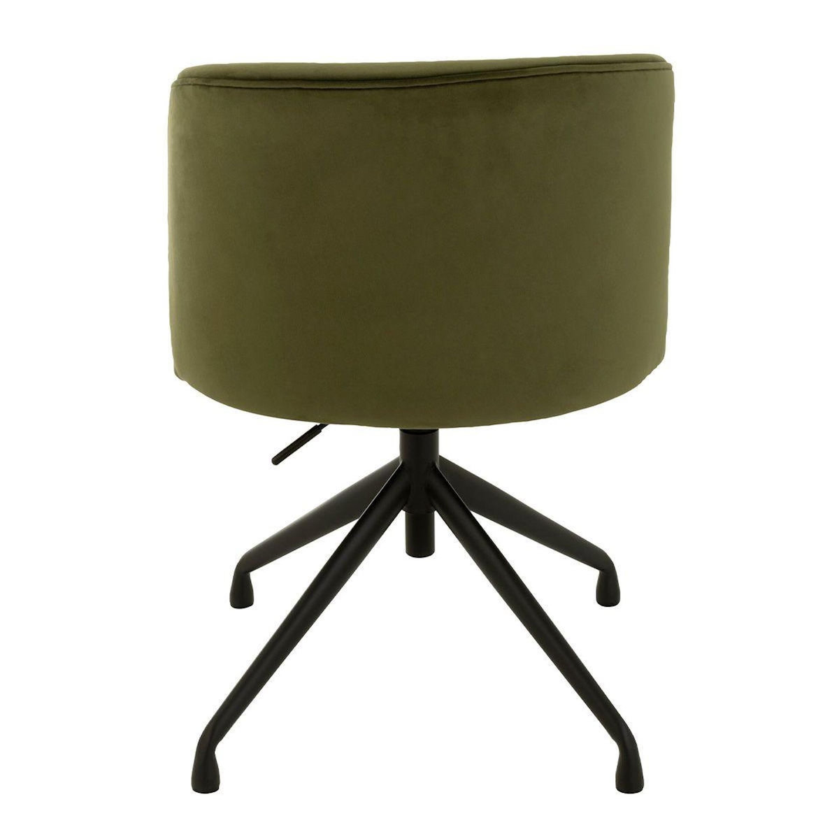 Paris Prix Chaise Pivotante en Velours  Gena  78-83cm Vert Foncé