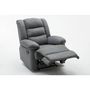 Voir la diapositive 3 : Habitat et Jardin Fauteuil relax  Buckingham  - 85 x 93 x 100 cm - Gris clair