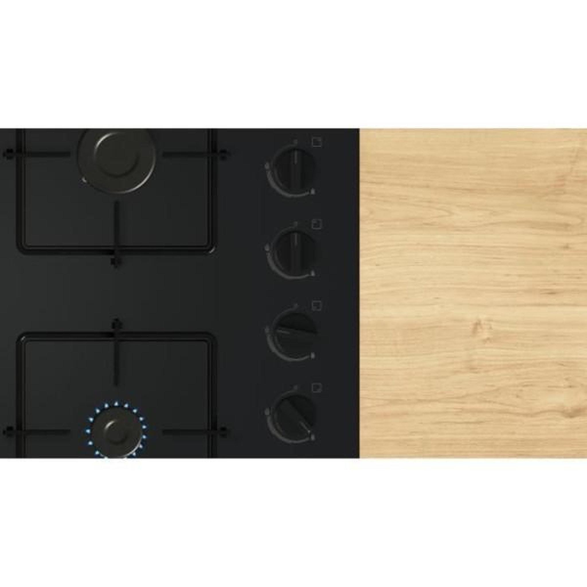 Voir la diapositive 4 : BOSCH Table de cuisson gaz 60cm 4 feux - POP6B6K30