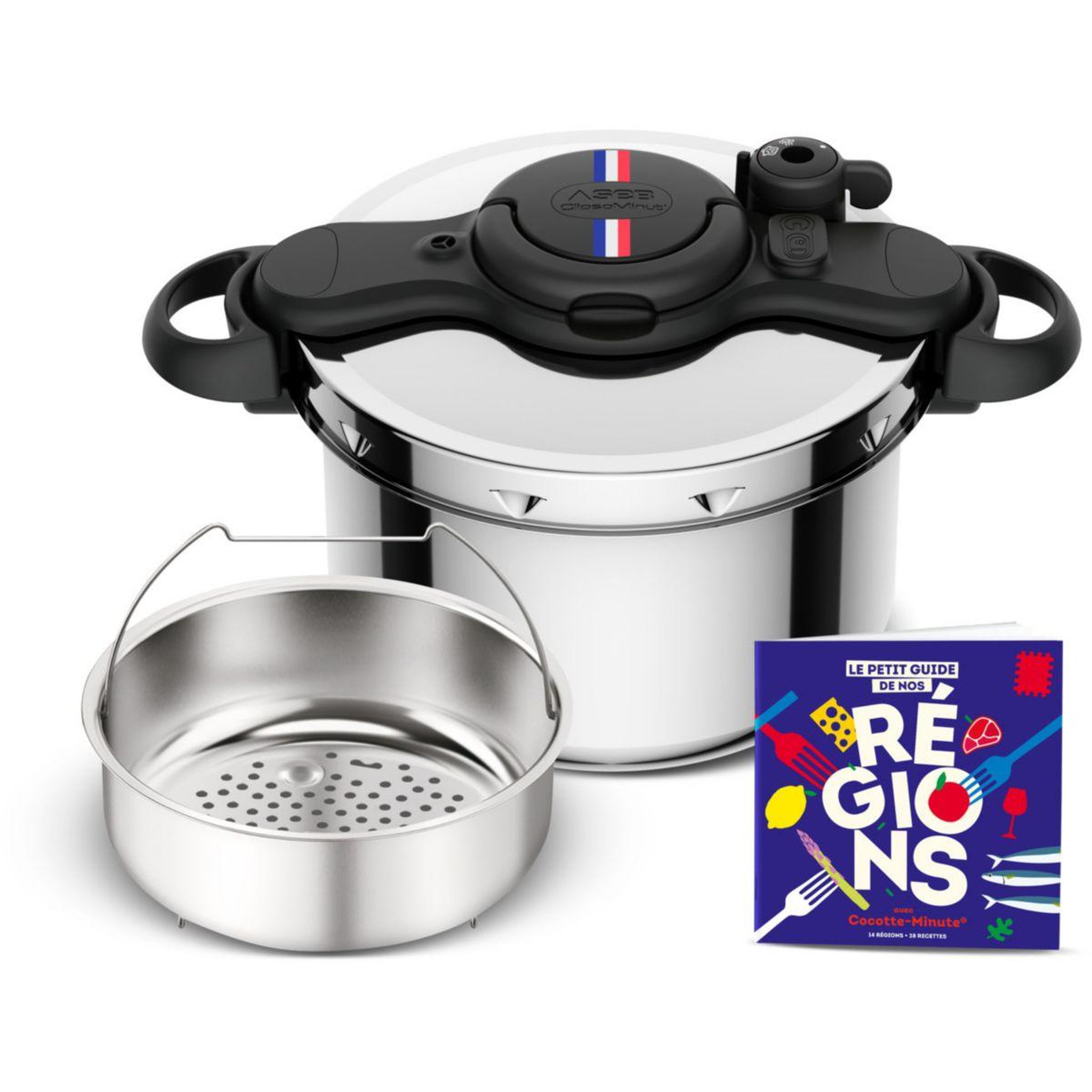 SEB Autocuiseur ClipsoMinut Cocotte de vos Regions 7.5L
