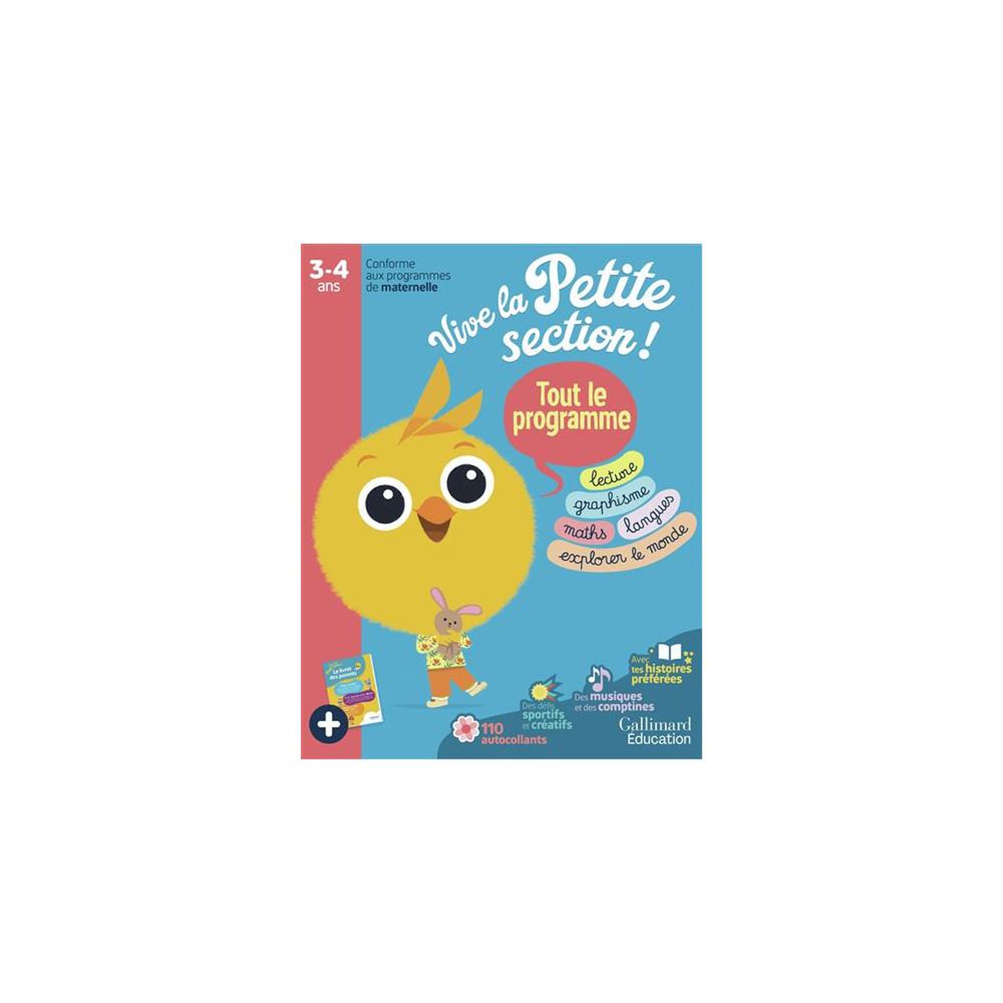 Programme éducatif enfants vive la petite section ! 100 activités ludiques et 110 autocollants, 3-4 ans