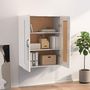Voir la diapositive 3 : VIDAXL Armoire murale suspendue Blanc brillant 69,5x32,5x90 cm
