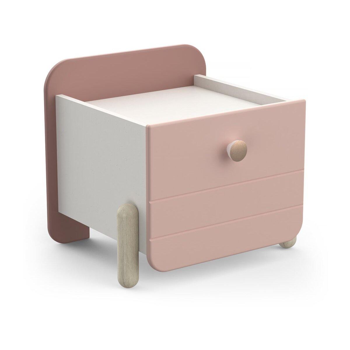 Habitat et Jardin Table de chevet enfant  Jade  - 1 tiroir - Rose