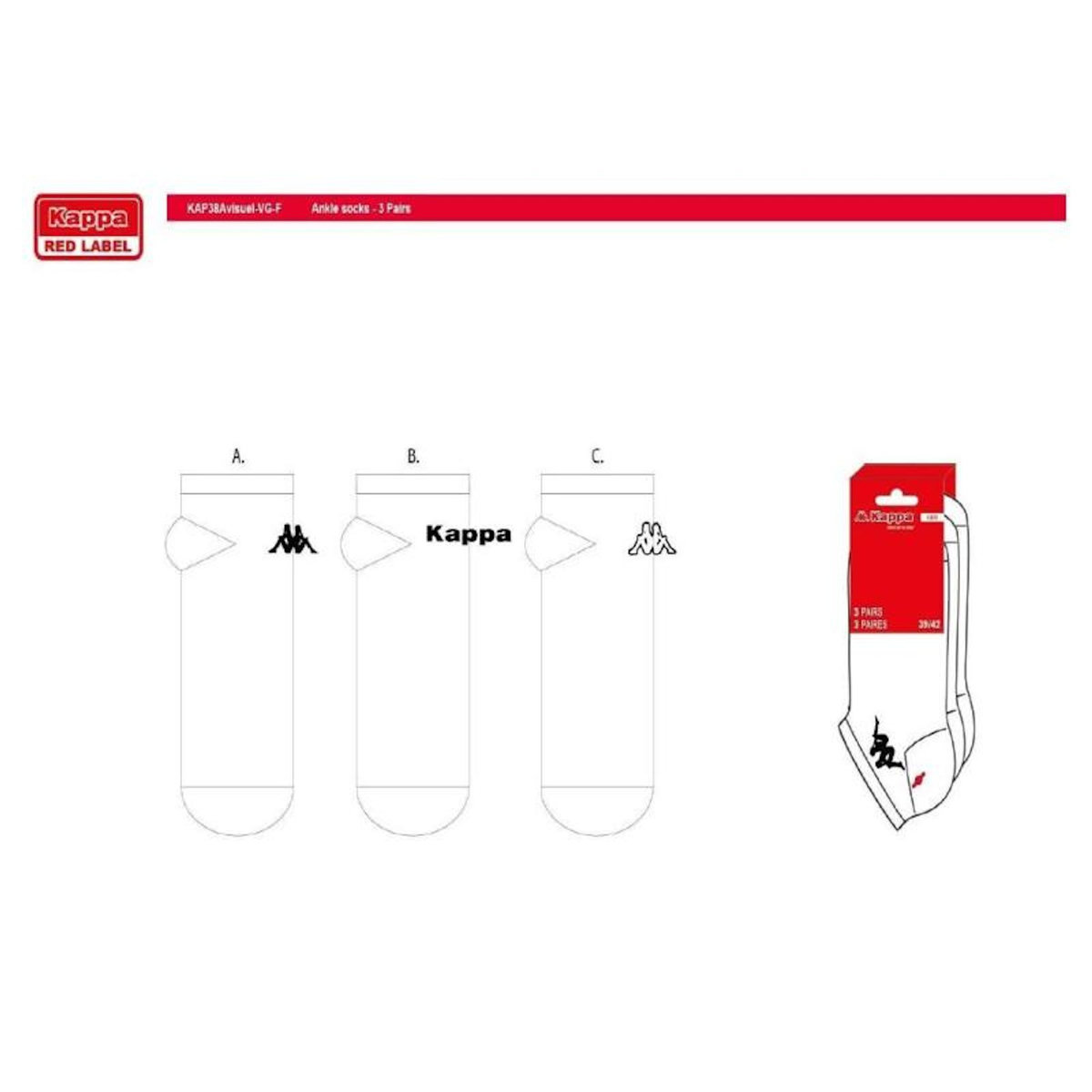 KAPPA Chaussettes Homme SNEAKER KAPPA