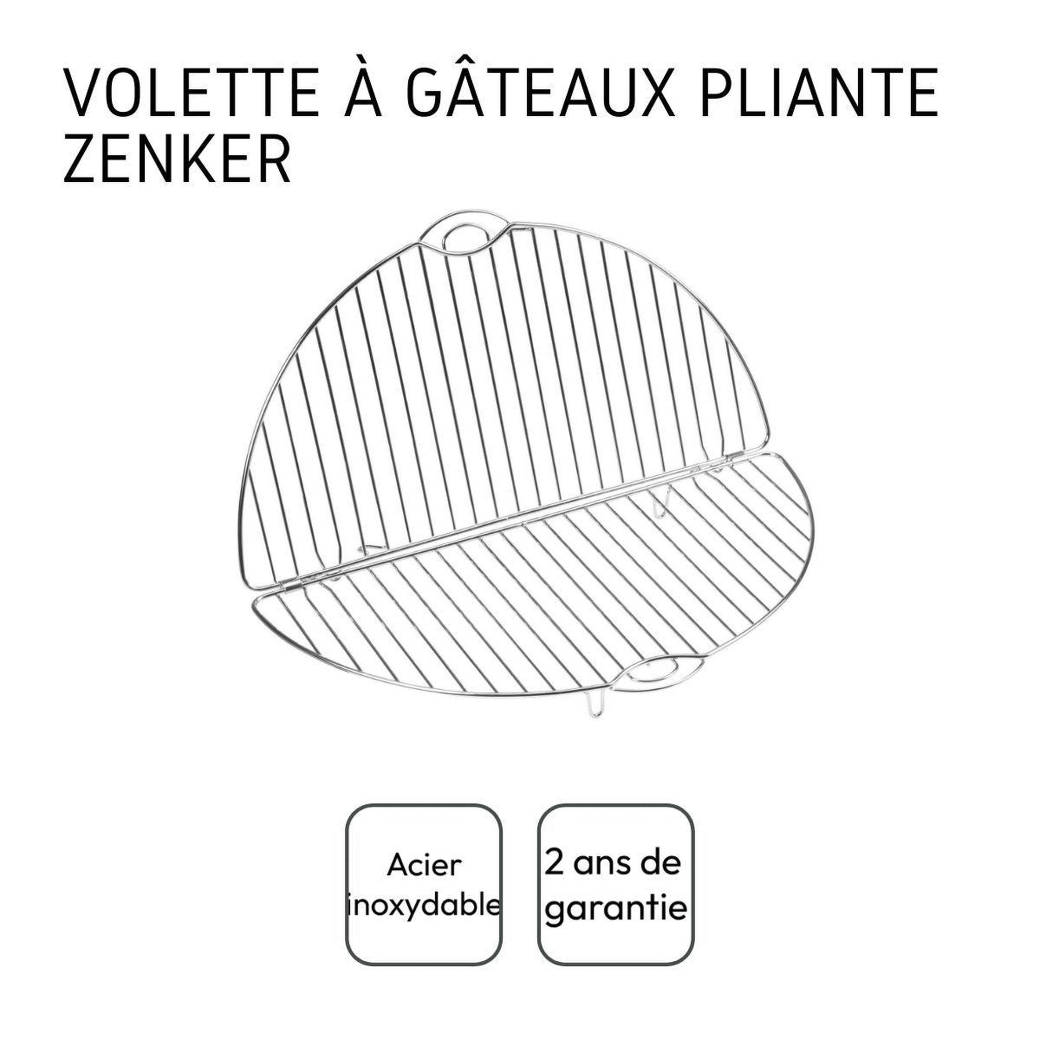 Voir la diapositive 4 : ZENKER Présentoir à gâteaux pliable 32 cm Zenker Smart Pastry