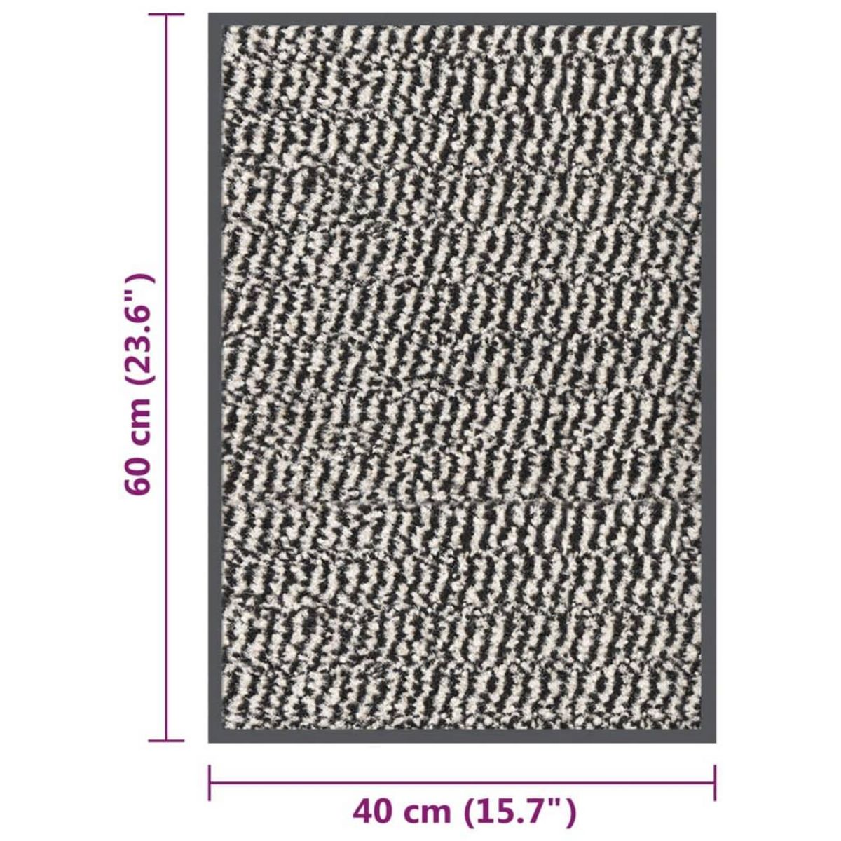 VIDAXL Paillasson touffete 40x60 cm Marron clair