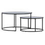 Voir la diapositive 1 : Paris Prix Lot de 2 Tables Basses Gigognes  Twin  79cm Noir