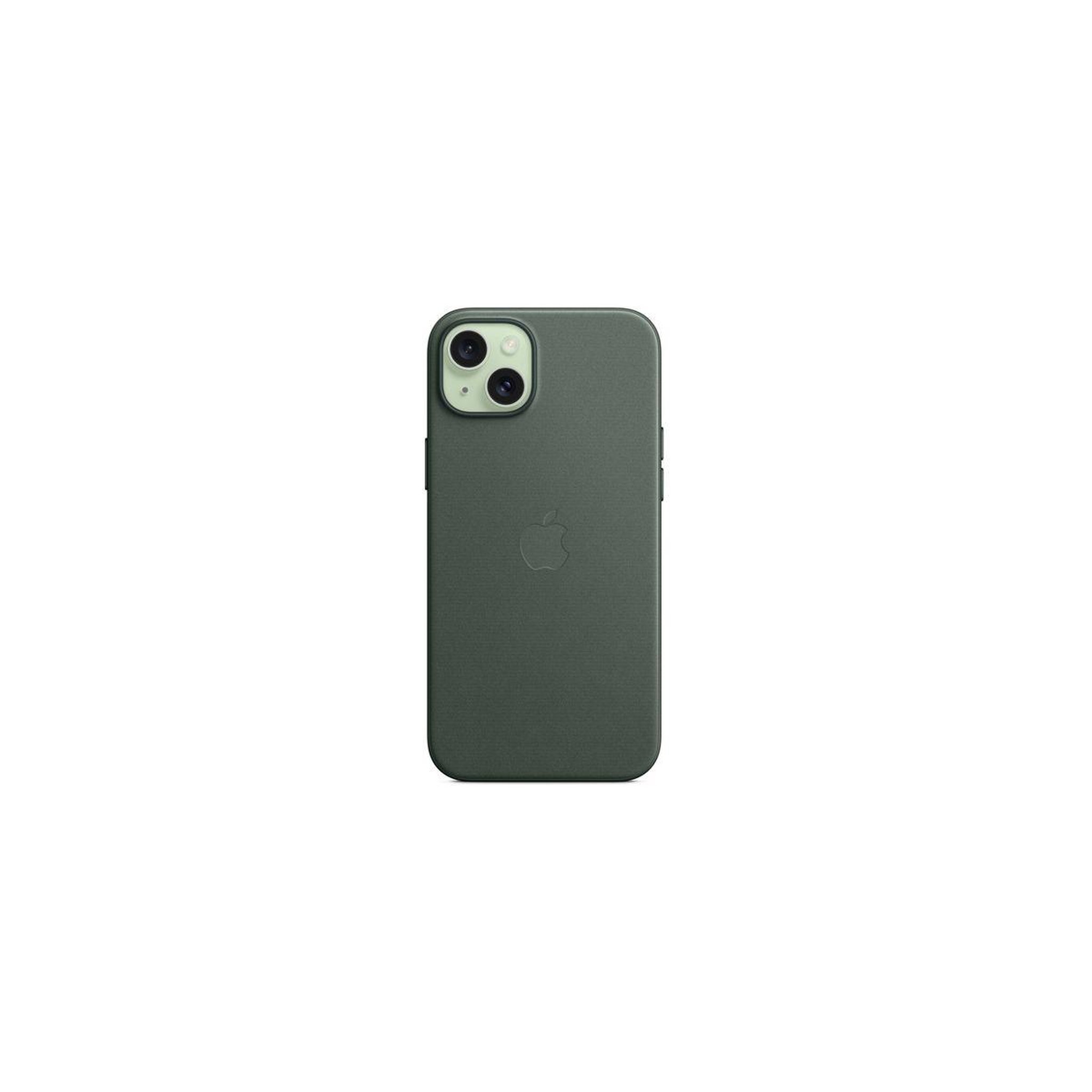 Voir la diapositive 4 : APPLE Coque iPhone 15 Plus MagSafe tissu Chene vert