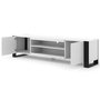 Voir la diapositive 2 : BEST MOBILIER Pedro - meuble tv - 2 portes et 2 niches - 188 cm