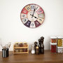 Voir la diapositive 1 : VIDAXL Horloge murale vintage Coloree 30 cm