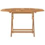 Voir la diapositive 4 : VIDAXL Table pliable de jardin 110x110x75 cm bois massif de teck