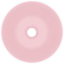 Voir la diapositive 4 : VIDAXL Lavabo de salle de bain Ceramique Rose mat Rond