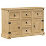 Voir la diapositive 2 : VIDAXL Buffet  112x40x75 cm bois massif de pin