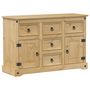 Voir la diapositive 2 : VIDAXL Buffet  112x40x75 cm bois massif de pin