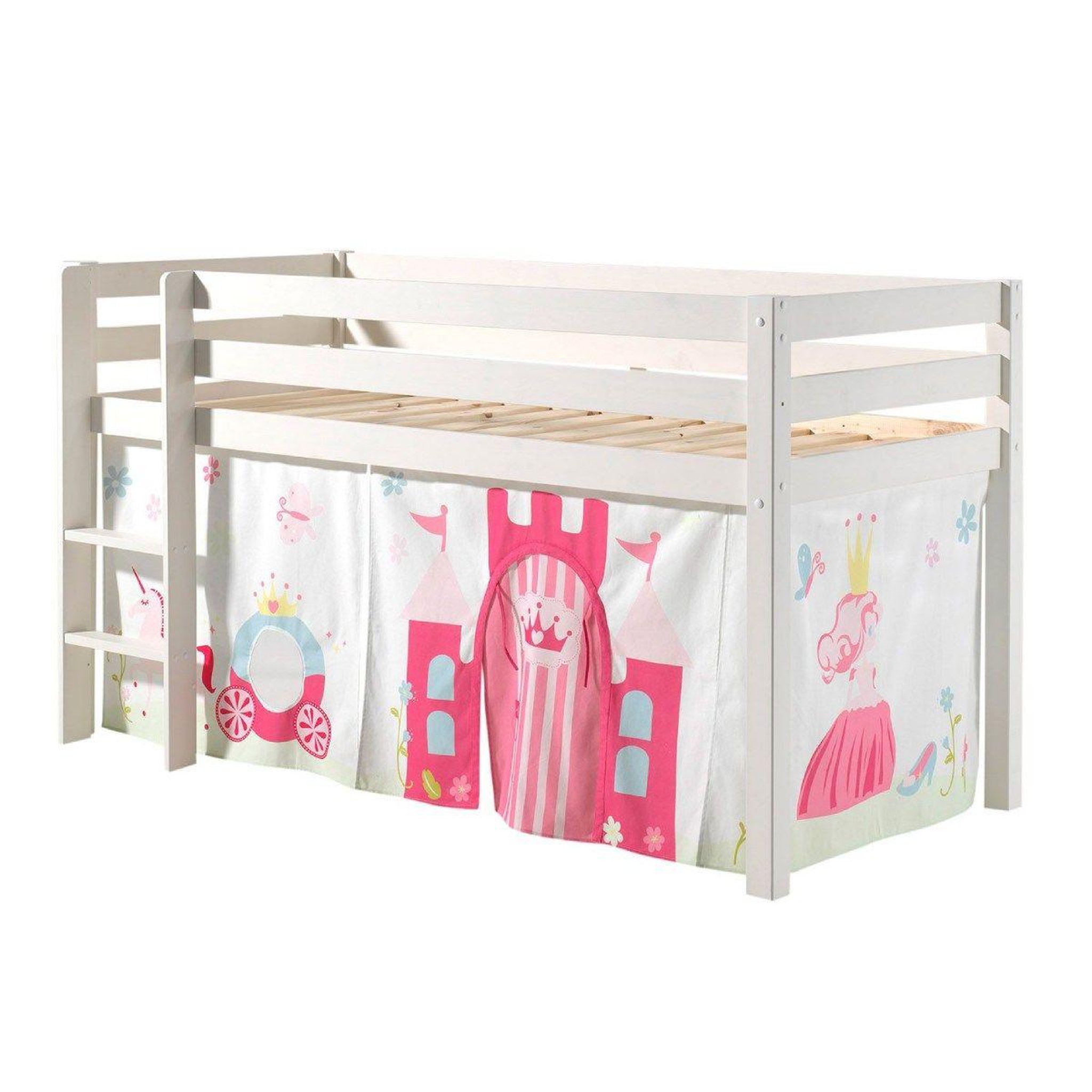 Paris Prix Lit enfant  pino princesse  90x200cm blanc