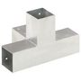 Voir la diapositive 4 : VIDAXL Connecteur de poteau Forme en X Metal galvanise 71x71 mm
