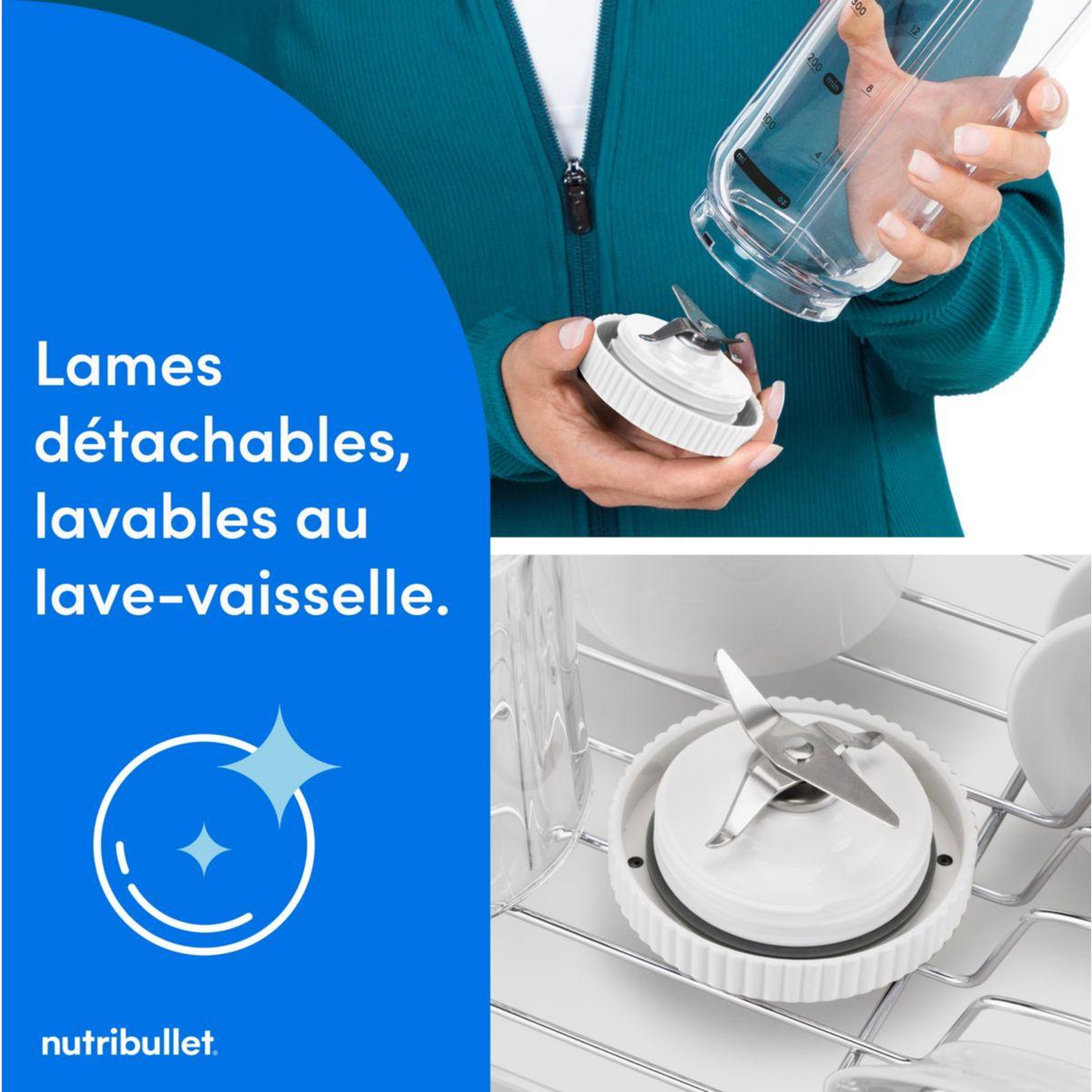 Voir la diapositive 5 : nutribullet Blender flex - white nbp013w