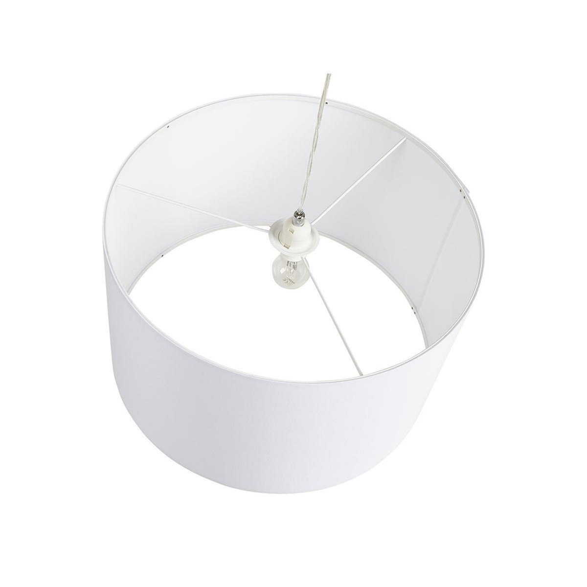 Paris Prix Lampe Suspension avec Abat-Jour  Fidelio  50cm Blanc
