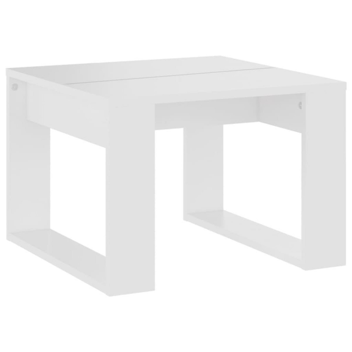 VIDAXL Table d'appoint Blanc 50x50x35 cm Bois d'ingenierie