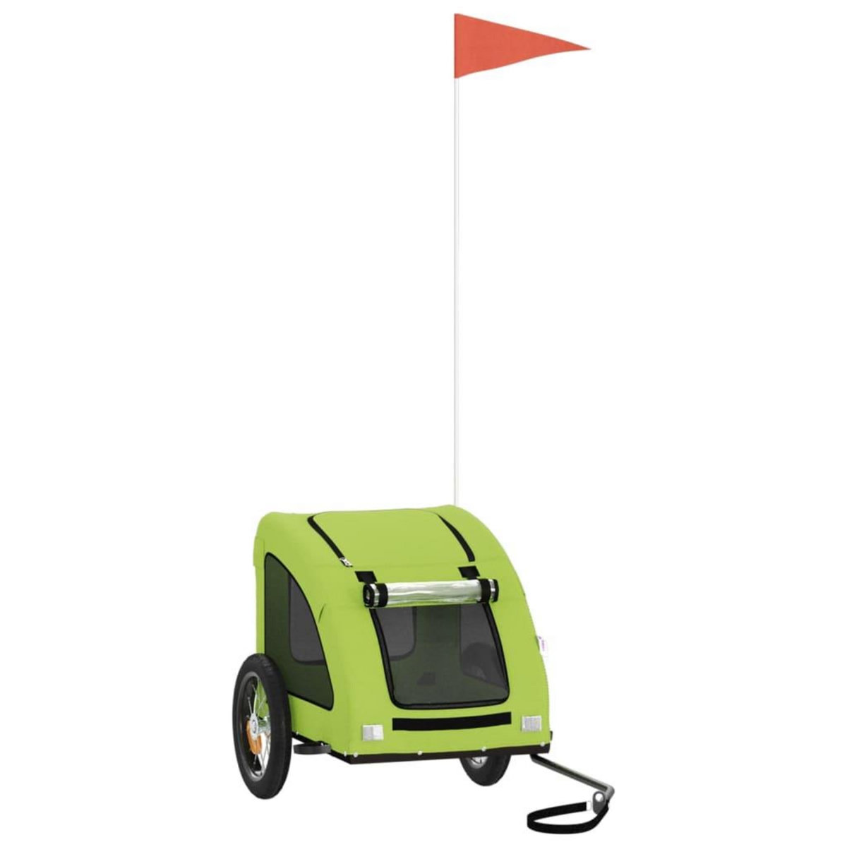 VIDAXL Remorque de velo pour animaux de compagnie vert