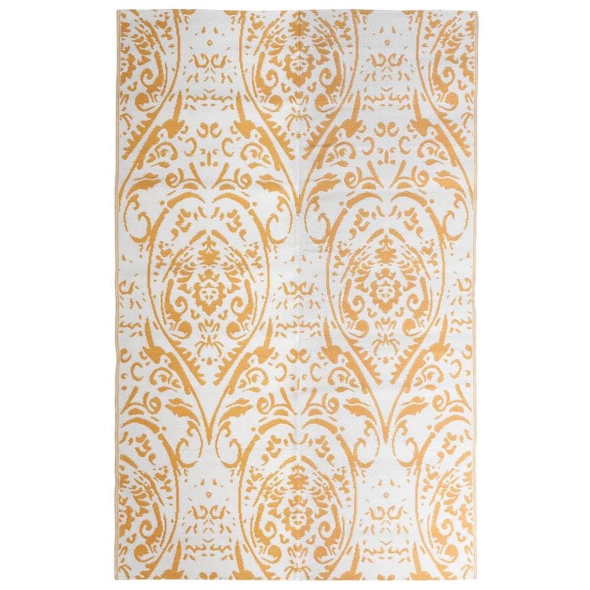 VIDAXL Tapis d'exterieur ARAKIL Orange et blanc 190x290 cm PP