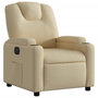 Voir la diapositive 4 : VIDAXL Fauteuil inclinable electrique Creme Tissu